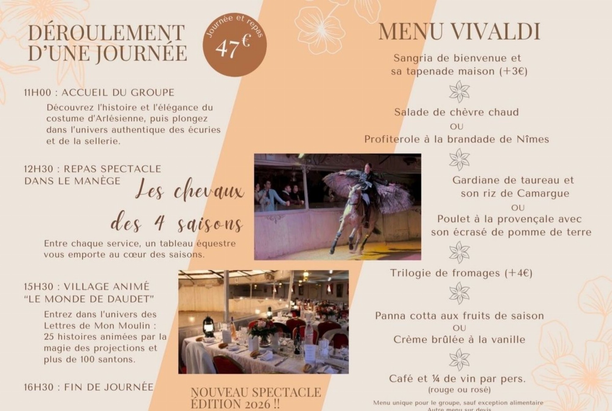 Spectacle 2026/Les 4 saisons et les chevaux/Au Cabaret Équestre des Mylords_Tarascon