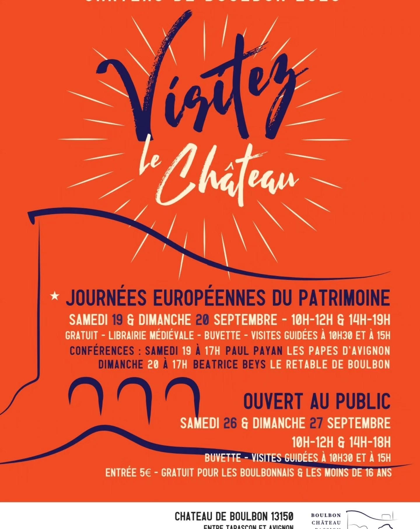 Journées Européennes du Patrimoine 2026 - Visitez le Château !_Boulbon