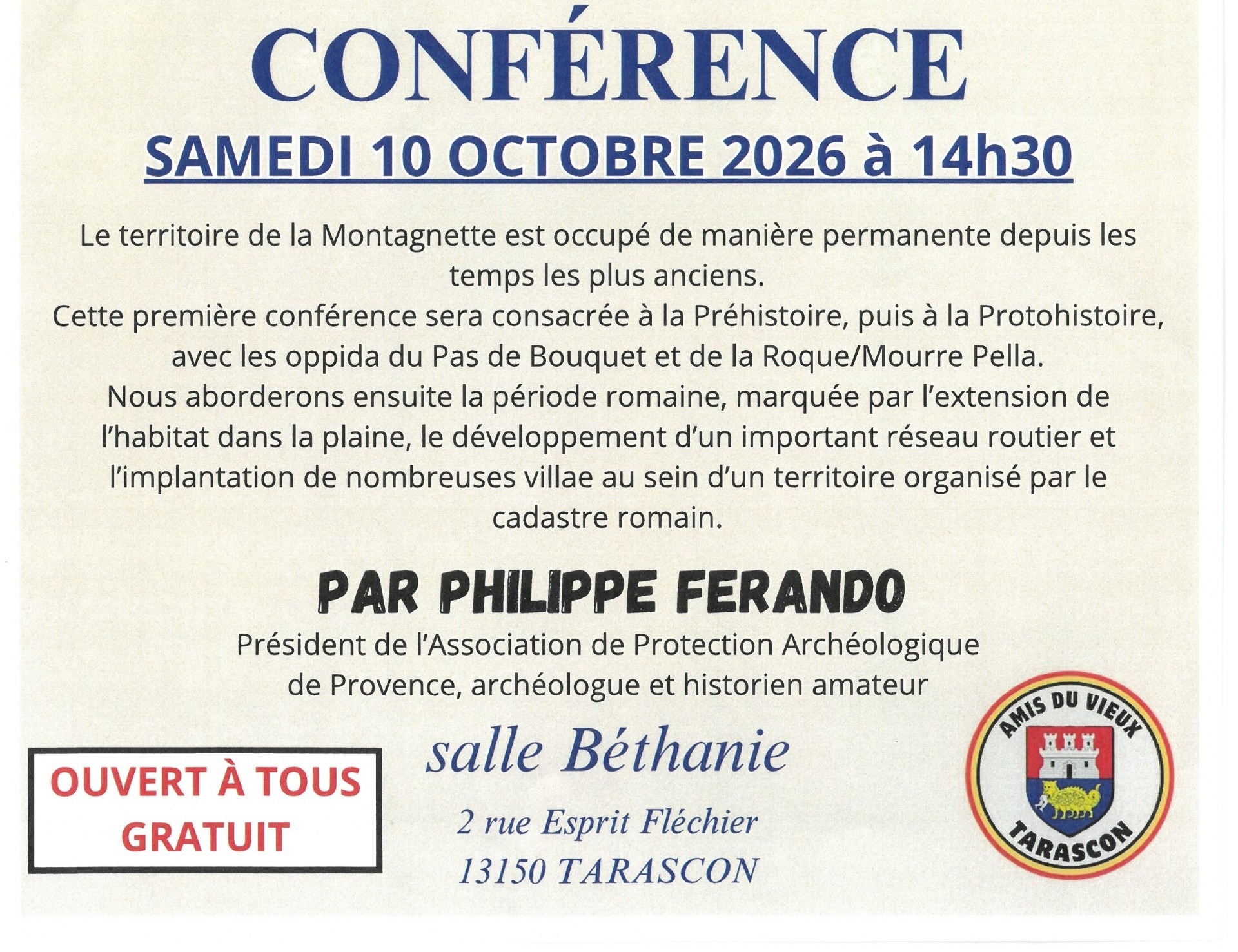 Conférence/Parie 1 : L'histoire de